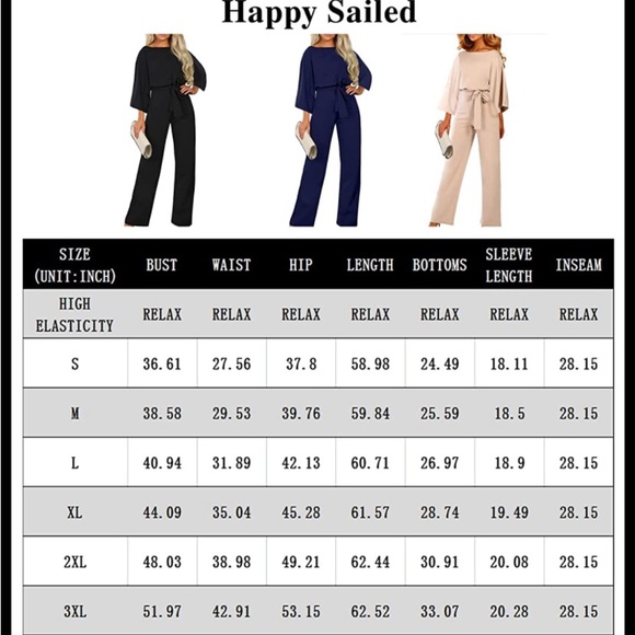 Women Casual Loose Short Sleeve Belted Wide Leg Pant Romper Jumpsuits Brand New - Picture 5 of 13